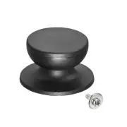 Universal Pot Lid Cover Knob Handle Replacement Pan Cover Knob Black 2pcs