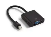 6" Mini DisplayPort/VGA Audio/Video Adapter Black