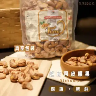 【HUYNH GIA】越南鹽味帶皮腰果500g (2包/組)