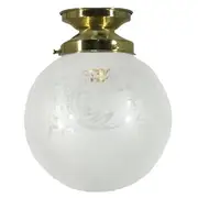 Sheffield Frost Etch 6&quot; Shade w 3 1/4&quot; Batten Fix Light