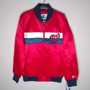 Authentic Starter Washington Nationals Satin Jacket BNWT Men's Large MLB