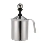 400 ML Milk Frother Cappuccino Cup Manual Stainless Steel