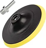 6 Inch(150mm) Hook and Loop Buffing Pad for Sanding Discs, Rotary Backing Pad with M14 Drill Attachment Adapter and Soft Foam Layer