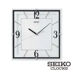 【SEIKO 精工】滑動式秒針 靜音方形掛鐘時鐘 QXA821W(SEIKO、掛鐘、日本原廠機芯、靜音指針 SK048)