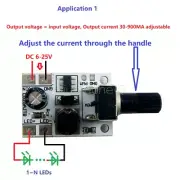 DC 6-24V 20W Adjustable Brightness LED Driver PWM Controller DC-DC Step-down NEW