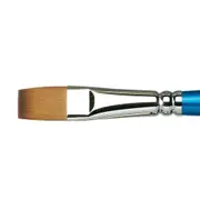 Winsor & Newton CWC Cotman Series 555 Flat/Bright Paint Brush Long Handle Sz 12