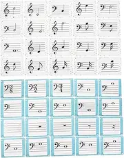 NOLITOY 80pcs Music Education Cards Piano Note Theory Flashcards for Easy Learning Portable Rhythm Tool for Piano Violin Engaging Visuals