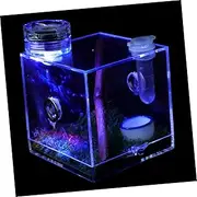 FONDOTIN Jumping Spider Breeding Box Feeding Container with Lamp for Insects Snails and Reptiles Easy to Use for Home Decor Safe Material