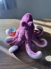 Pink Octopus Wild Republic Realistic Squid 10" stuffed animal plush B2