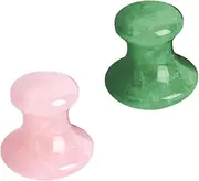 SOPOTUTU 2pcs Jade and Gua Massage Tools for Facial and Crystal Scraping Boards for Relaxation and Improved Circulation Lightweight and Portable Design