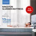 KINGSTON King Single Mattress Bed Bonnell Spring Firm Foam Top Bedding 16CM