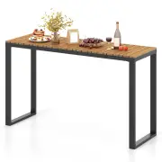 CostwayOutdoor Rectangle Console Table Patio Side Table