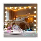 Hasipu Vanity Mirror with Lights and Bluetooth Speaker, 32" x 24" Hollywood M...