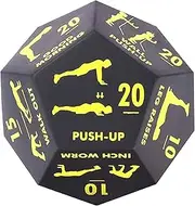 Workout Dice for Exercise | 12 Sided Yoga Dice Game,Multi-Functional Home Workout Gear for Gym Outdoor Travel Yoga Team Sports
