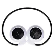 503 Sport Running Sweat-proof TF Card Ear Hook bluetooth Headphone Headset with Mic for Phone WHITE COLOR