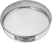 DECORNIJIA Stainless Steel Sieve Pan Dual Mesh Flour Sifter Soil Tester for Outdoor Use Accurate Particle Separation for Lab Cooking Applications