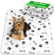 Washable Pee Pads for Dogs - Waterproof Reusable Puppy Pads with Anti-Slip Ba...