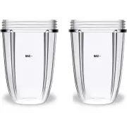 2Pcs Plastic Juicer Cup Blender Cup Replacement Part for NB600W/900W Blender