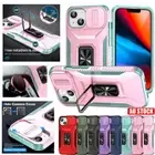 For iPhone 16 15 14 13 12 Pro Max 8 Plus Case Ring Holder Stand Shockproof Cover