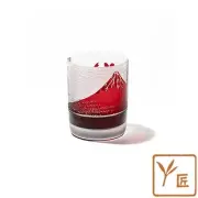 NEW [Official Direct Sales from Taiburo Studio] Edo Glass Red Mt. Fuji and