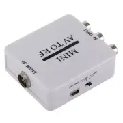 RCA/Composite A/V To RF/Coax/Coaxial Converter RF Modulator AV 2 COAX Adapter AW