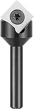 YANSYUAN Carbide Insert 90 Degree V Groove Router Bit 1/4 Inch Shank, CNC Wood Engraving Router Bits for Woodworking Chamfer Carving Tool