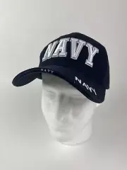 Navy One Size Fits All Navy Blue Hat Rothco Hook And Loop Strap-back NWT