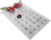 OKUMEYR Advent Calendar Rustic Wood Sign Christmas Decor Holiday Countdown Xmas Party Ornaments Wall Hanging Calendar