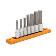 GEARWRENCH 1/2 in Drive Metric Mid-Length Hex Bit Socket Set 7-Piece