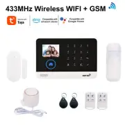 433MHz Wireless WIFI +GSM Auto-dial Alarm Security System Smart Home System N7J5