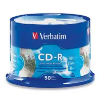 在飛比找蝦皮購物優惠-Verbatim 50x CD-R 700 MB 銀色噴墨可