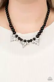 Paparazzi Society Socialite - Black - Necklace & Earrings