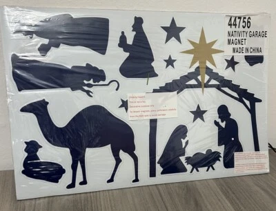 Christmas Garage Door Magnets Decoration Nativity Magnet Set Holy Night