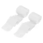 2 Rolls Silk Satin Ribbon, 1.5" 6 Yards Chiffon Fabric Ribbon White