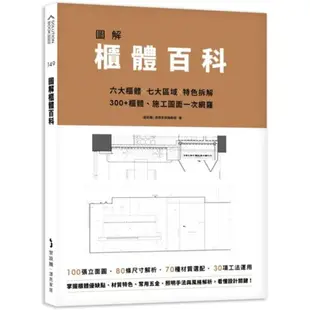 圖解櫃體百科：六大櫃體╳七大區域╳特色拆解，300+櫃體、施工圖面一次網羅【城邦讀書花園】