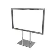 11-1/4 x 7-1/4 Chrome Plated Steel Counter Card Frame Display Fixture Retail