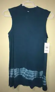 RVCA Women Orthodox Stretch Tye Die Tank Dress Cover Up Size Small NWT D2