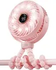 Stroller fan, 3600mAh Portable Battery Operated Smal Clip on Fan, 4 Speed Rec...