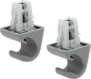 X AUTOHAUX 2pcs Gray Car Plastic Sun Visor Hook Clip Bracket Retainer 74348-33040 for Toyota Camry Corolla Matrix RAV4
