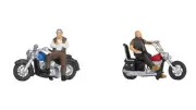 Noch 15906 HO Scale 1:87 Figures: Rockers on Motorbikes