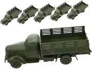 Generic 6pcs Truck Model Educational Vehicle for Sandbox Decor Creative Play for Home School