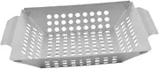 Camping Grill Tray Stainless Steel BBQ Pan Convenient Grill Accessory for Outdoor Cooking Even Heat Distribution for Fish and Meat for Picnics and Gatherings