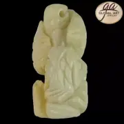 BI04630# Hand Carved Cameo Fish Amazonite Pendant Bead Gemstone