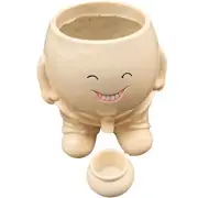 Pots Happy Face Planter Pots Cute Smiling Fun Happy Face Resin Planter approving