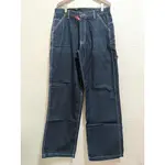 ☆二手品 POLO JEANS 美式休閒風 工作褲設計 藍色 直筒褲 牛仔褲(30腰)☆