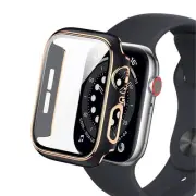 Worryfree Gadgets Bumper Case with Screen Protector for Apple Watch Black/Rose