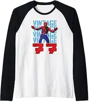 [Marvel] Spider-Man: Beyond Amazing Vintage Retro 1977 Raglan Baseball Tee
