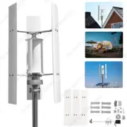 3000W Vertical Axis Wind Turbine DC 12/24/48V Alternative Energy Generator Kit