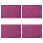 4pcs/set Cup Mats Heat-resistant Eco-friendly Exquisite Woven Texture Foam