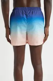 Casablanca Gradient Monogram Swim Trunks in Blue Gradient at Nordstrom, Size Large